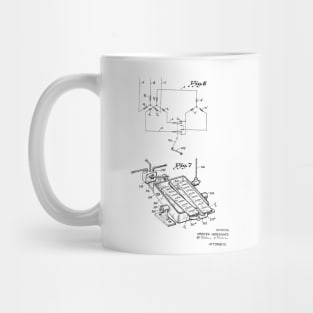 Driving Arrangements for Sewing Machine Vintage Patent Hand Drawing Mug